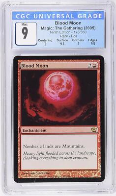 血染めの月/Blood Moon  9ED英語foil BLOOD MOON 9th Edition Foil Rare CGC 9 Q++ MTG [Nostalgium] | eBay