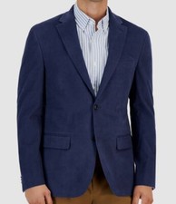 Tommy Hilfiger Men's Blue Modern-Fit Solid Weave Sport Coat Suit Jacket Size 36R