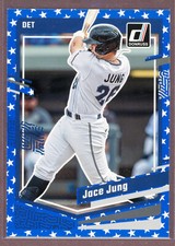 2023 Donruss Baseball Base Independence Day #130 Jace Jung (Tigers)