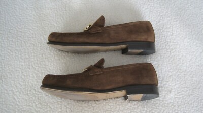 SALVATORE FERRAGAMO ROLO Brown Calf Leather(Suede) Mens  display picture 1