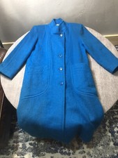 Riel Coat Co. Mohair and Wool Coat Made in the USA Teal Color Women’s XL