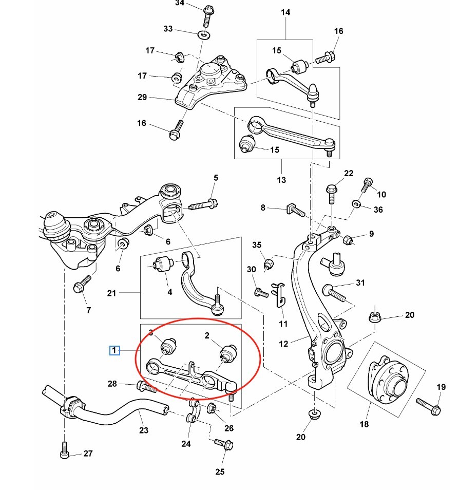 Front Lower Control Arm fits Bentley Continental & Flying Spur 3W0407151B