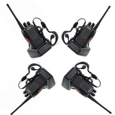 4x Baofeng BF-888S UHF Transceiver 5W CTCSS Two-way Ham Radio 16CH Walkie Talkie