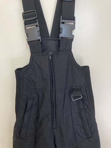 Youth Insulated Snowpants Ski Bib Overall Black Youth size 6 Sport Essentials - Picture 4 of 13