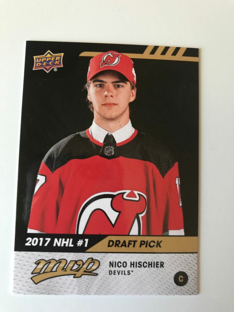 2017-18 UPPER DECK MVP NHL DRAFT PICK #1 GOLD #DP-1 NICO HISCHIER