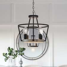 Quoizel Brockton 4 Light Pendant, Grey Ash - BRT2817GK