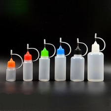 Empty Plastic Squeezable Dropper Filling Bottles Needle Tip LDPE Bottle