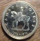 1973 Queen Elizabeth Ⅱ - MOUNTED POLICE PROOF-LIKE Canadian Silver Dollar   #R18