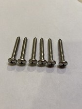 1978 79 80 1981 1982 Corvette - Set Of 6 Door Pull Arm Rest Screws - Stainless