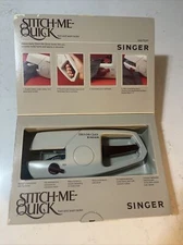 1983 SINGER STITCH-ME-QUICK Hand Hem & Seam Tacker With Booklet