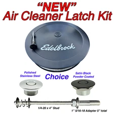 Quick Latch Carburetor Air Cleaner Adapter Carb Kit Stainless 1/4" & 5/16" USA