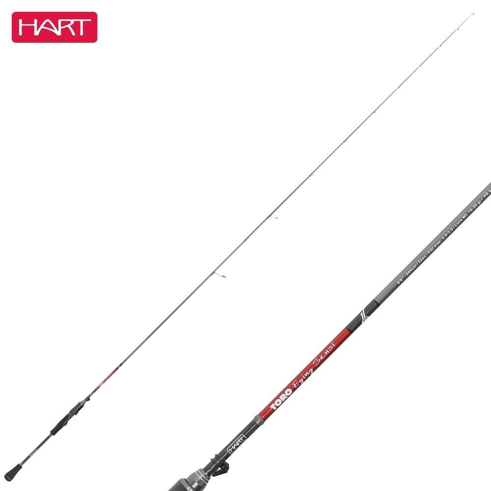 Caña giratoria de pesca de calamares HART TORO EGING SENSI 8’0”/244 cm