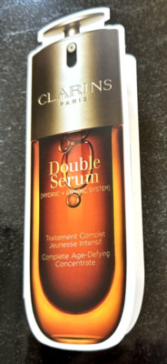 Two CLARINS DOUBLE SERUM HYDRIC + LIPIDIC SYSTEM. Sample 2 x 0.9 ml. France. New