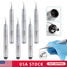1-3X Dental Ultrasonic Air Perio Scaler Handpiece Scaling 2/4H & G1 G2 G4 Tips