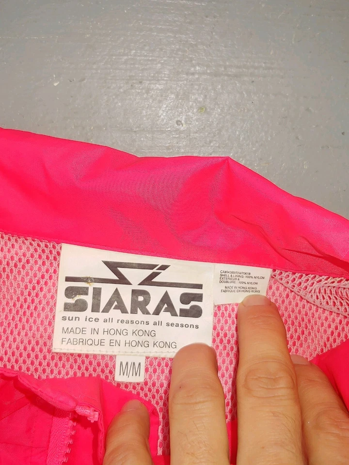 Traje completo cortavientos Sunice para correr golf equipo de lluvia talla mediana de colección retro 3M rosa Foto 4 de 4