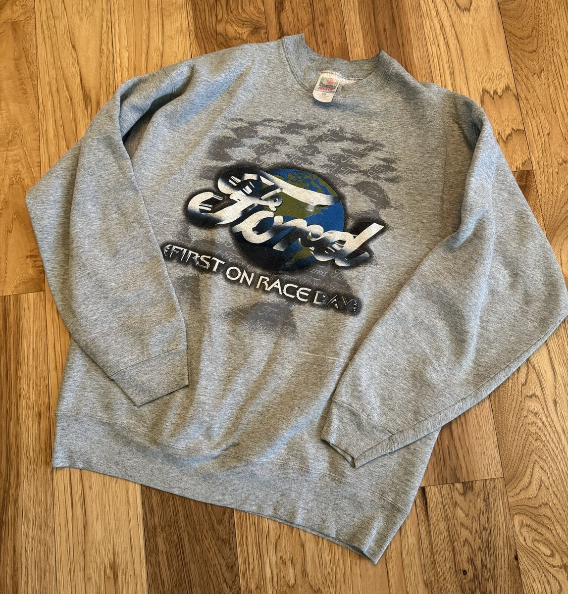 Vintage 1990s Ford “First On Race Day” Crewneck Pullover