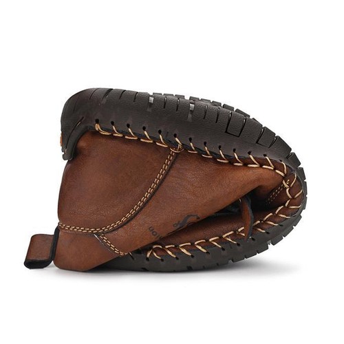Retro Round Toe British High Top Zipper Ankle Boots Men's Shoes Western Style 46 - Picture 9 of 23