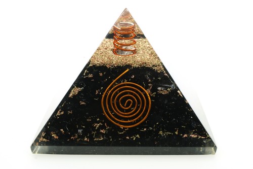 Natürlicher schwarzer Turmalin Orgon Pyramide 3 Zoll LG 75mm EMF & 5G Orgon Schutz - Bild 3 von 11