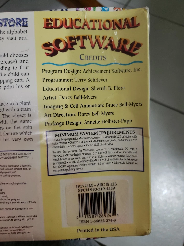 ABCs & 123 Toy Store PC MAC/Windows Numbers and Alphabet Kids Game NEW SEALED - Image 4 of 4