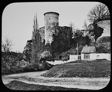 Magic Lantern Slide FALAISE WILLIAM THE CONQUERORS CASTLE C1900 PHOTO FRANCE