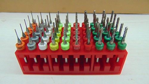 50 Piece Assortment Kyocera Tycom Solid Carbide Routers and Endmills 