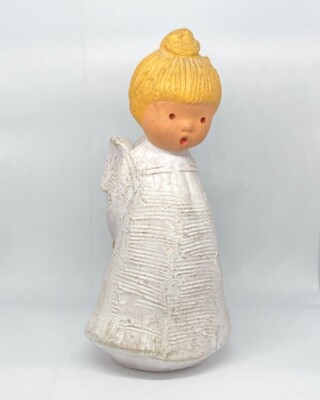 1960 s Jullar Choir Girl Angel Made in Spain Vintage MCM Terracotta Blonde Angel