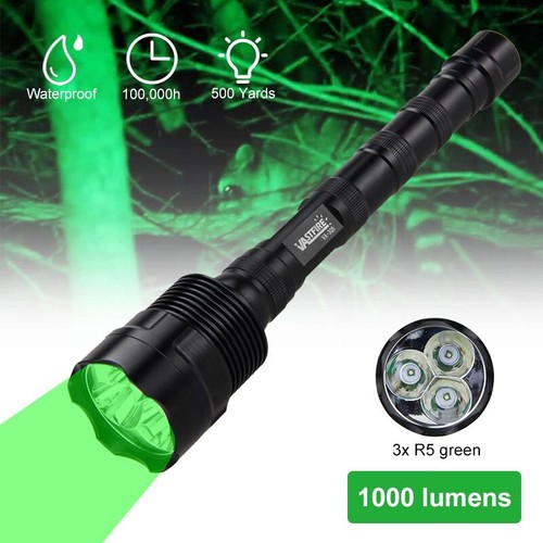 1000 Yards grüne Lampe Gewehr Licht Taschenlampe Zielfernrohr Halterung Jagd Luftgewehr Taschenlampe UK - Bild 8 von 13