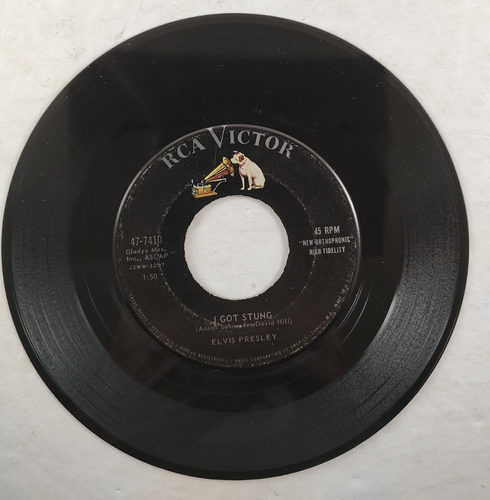 Elvis Presley "One Night / I Got Stung" RCA 47-7410 1958 Rockabilly - Imagen 4 de 4