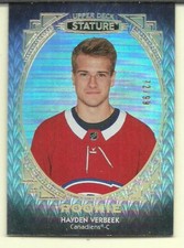 2020-21 Upper Deck Stature Portrait #200 Hayden Verbeek /99