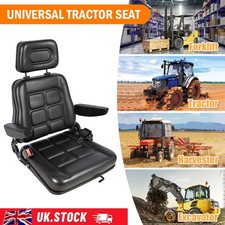 Thickened Forklift Seat with Safety Belt Armrest Headrest For Tractor Excavator
