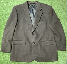 Brooks Brothers Blazer 346 Mens 100 Camel Hair Brown Jacket Sport Coat Size 44R