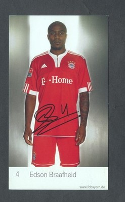 Autogrammkarte Edson Braafheid ---  FC Bayern München 2009/10