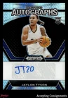 2024-25 Panini Prizm Draft Picks Prizms Hyper #46 Jaylon Tyson RC ROOKIE AUTO
