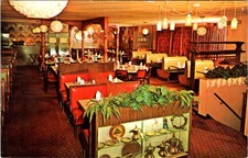 Cedars of Lebanon Restaurant, MANCHESTER, New Hampshire Advertising Postcard