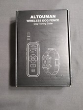 ALTOUMAN WIRELESS Dog Fence for 2 Dogs Dog Training Collar NPE-010101-BLK Tested