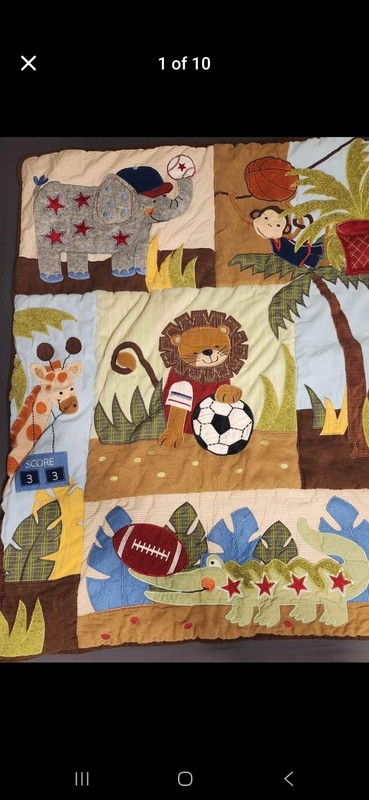 Team Safari complete crib and bedroom set Lamb & Ivy