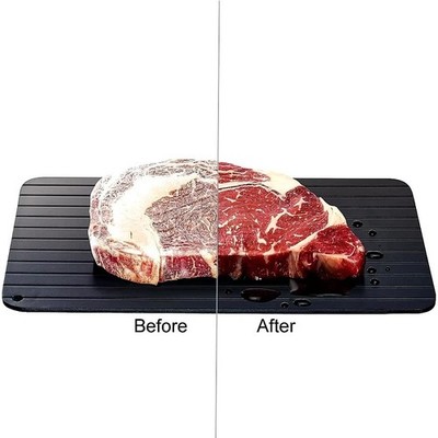 Fast Defrosting Tray Rapid Thawing Board Safe Defrost Meat Frozen Food Plate US.