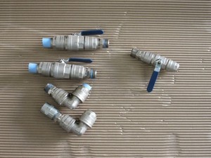 IR Simplair quick fitting connectors 1" 1.25" ball valve air compressor kaeser