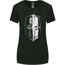 Medieval Casco Ejercicio Gimnasio Top Culturismo Mujer Ancho Cortar Camiseta