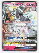 Pokemon TCG Alolan Ninetales GX Lost Thunder 132/214 Ultra Rare Holo NM on eBay