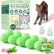 Cat Repellent Balls for Outdoor- Peppermint emongrass Oil L Neon Green