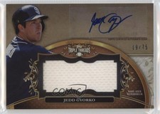 2013 Topps Triple Threads Unity Jumbo Relics Sepia 19/75 Jedd Gyorko Auto 4f5