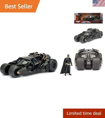 DC Comics Dark Knight Batmobile 1:24 Scale Metal Vehicle with Batman Figure