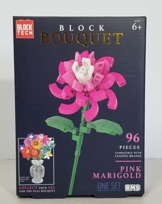 Block Tech Bouquet Pink Marigold New in Sealed Box