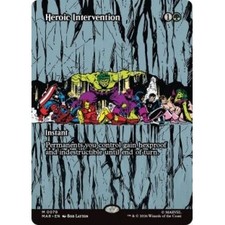 HEROIC INTERVENTION (BORDERLESS) (078) Marvel Universe Magic MTG MINT CARD