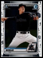 2020 Bowman Draft #BD-64 Kyle Nicolas Chrome