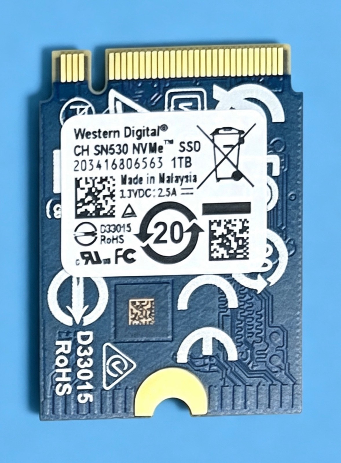 Western Digital NVMe M.2 2230 SSD 1 TB