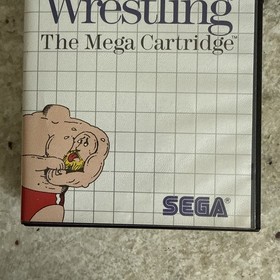 Pro Wrestling (Sega Master System, 1986) Manual, Insert, Box Authentic Tested