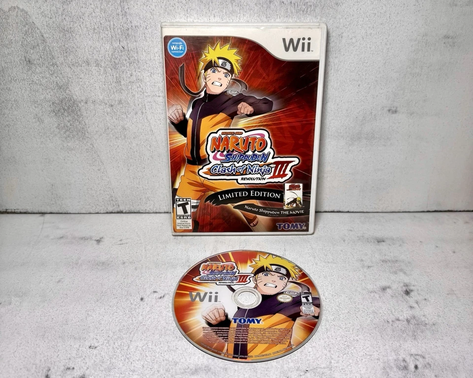Naruto Shippuden: Clash of Ninja Revolution 3 (Nintendo Wii, 2009) w/Movie DVD - Image 3 of 4
