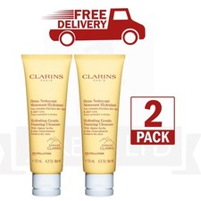 Clarins Gentle Foaming Cleanser 2x125ml - New - UK Seller - Free Shipping